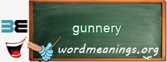 WordMeaning blackboard for gunnery